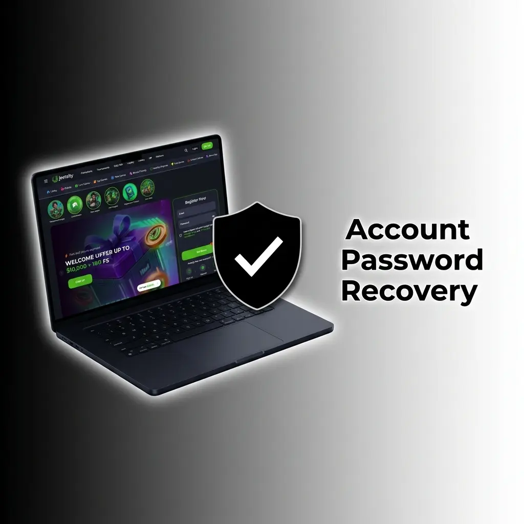 Account password recovery process on JeetCity