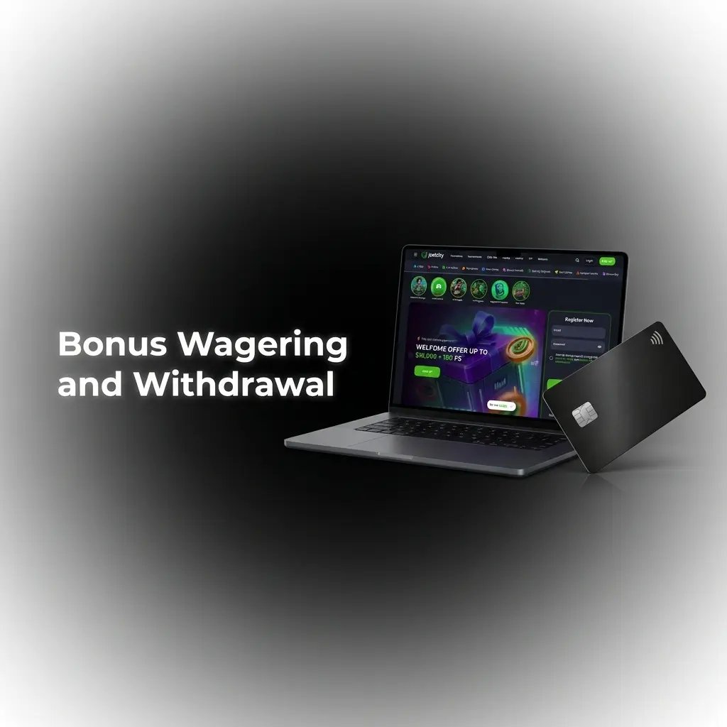 Bonus wagering and withdrawal at JeetCity