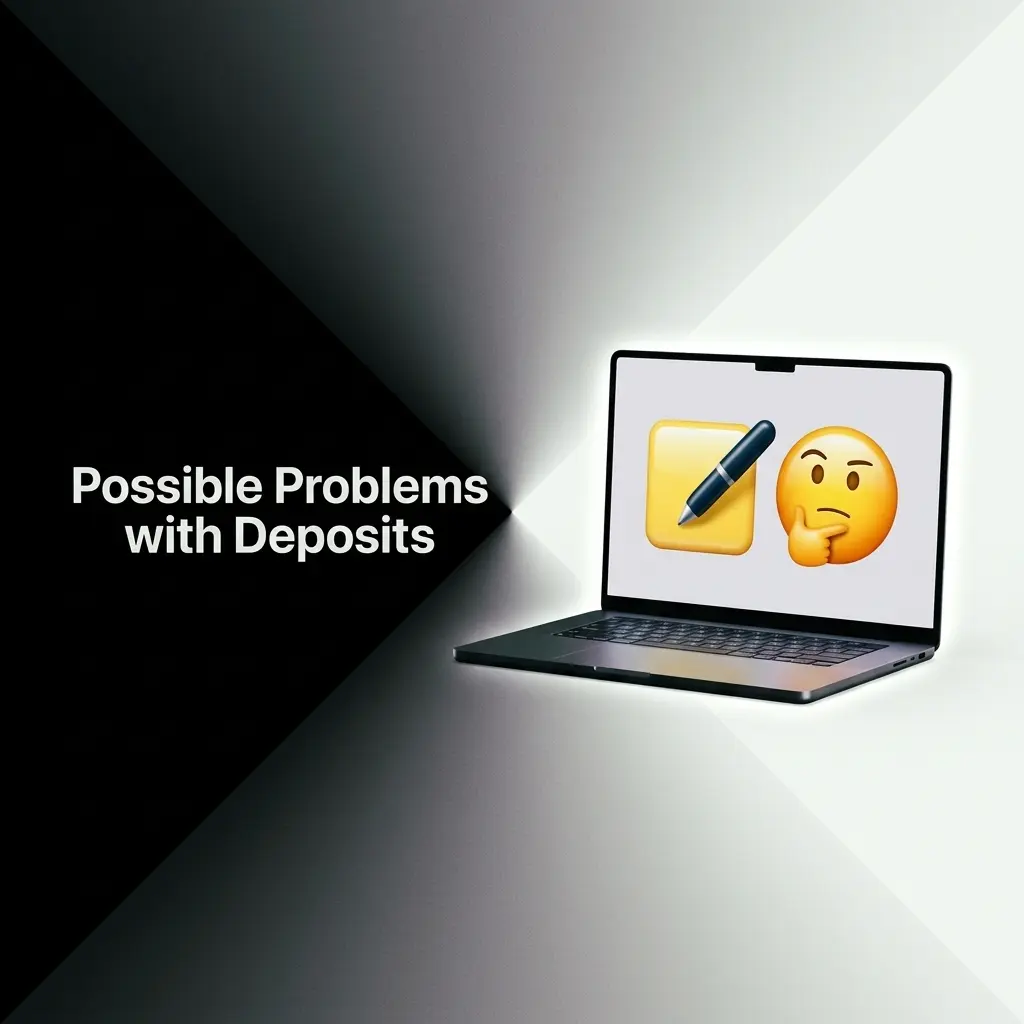 Player troubleshooting a deposit issue on a casino cashier page