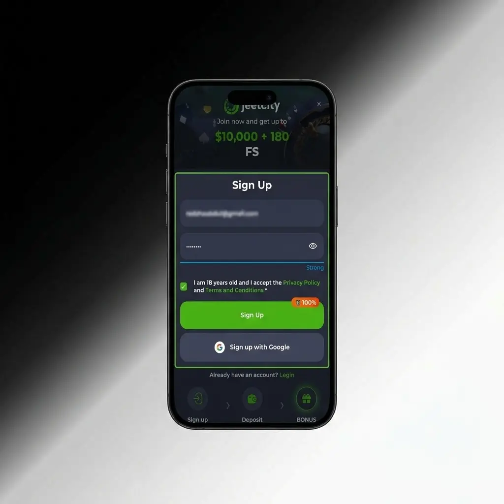 JeetCity account verification steps