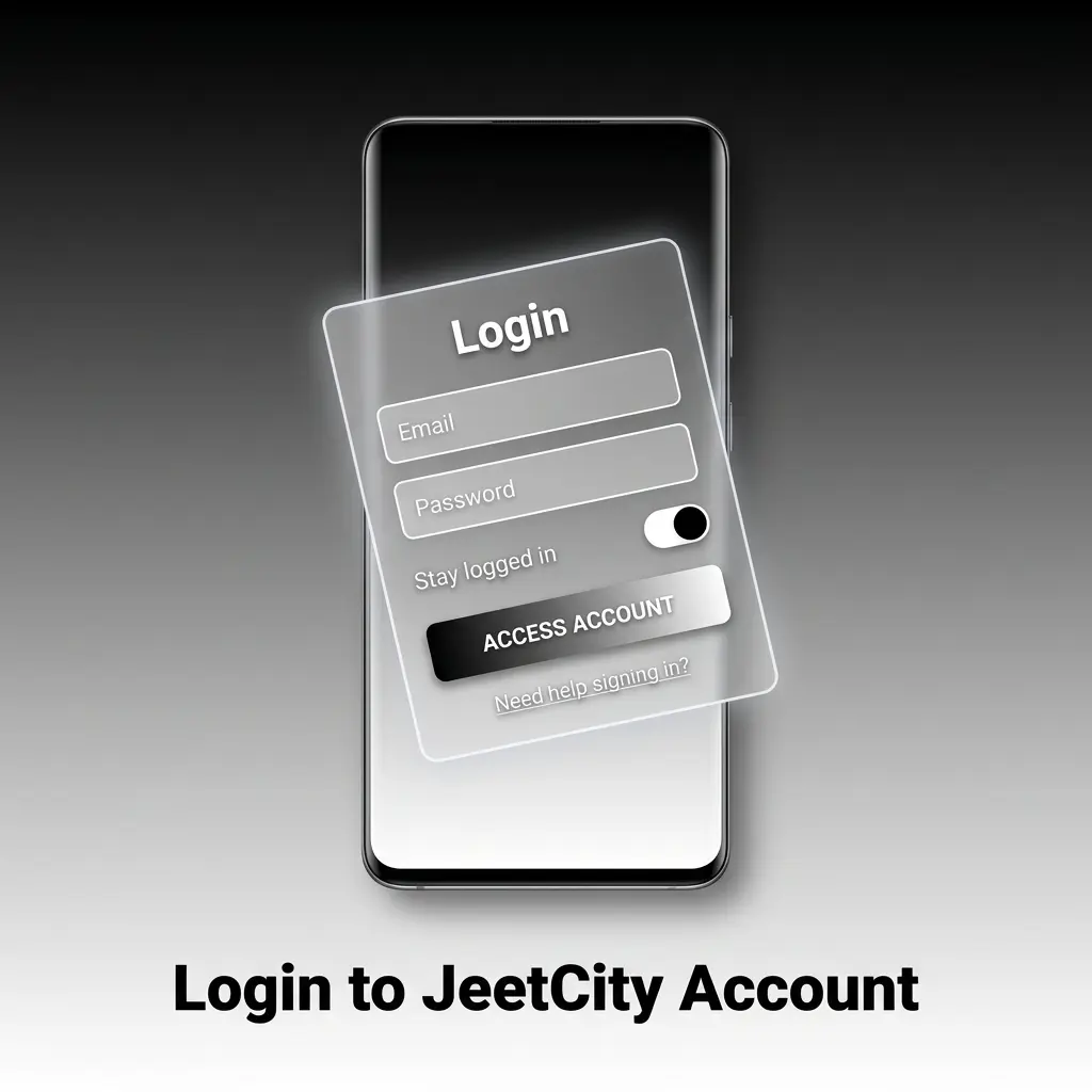 JeetCity login screen on desktop and mobile